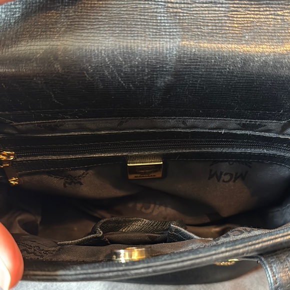 MCM Black Leather Tote Bag w COA - Picture 6 of 6